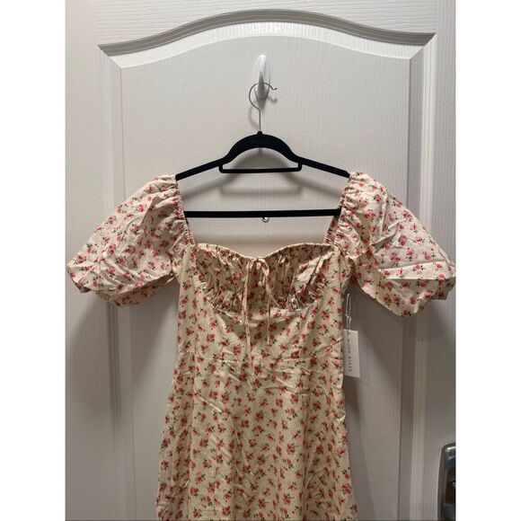 MOON RIVER Women's SWEETHEART NECK PUFF SLEEVE MIDI DRESS. Size S NWT NWT - Picture 5 of 6